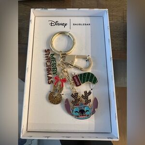 Disney BaubleBar Stitch stitches Christmas Keychain